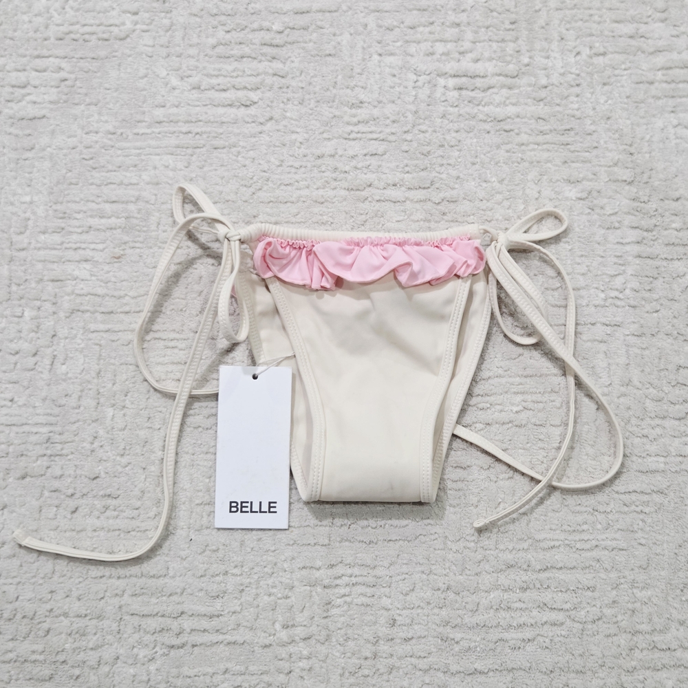 Elle Cream and Pink Bikini Bottom